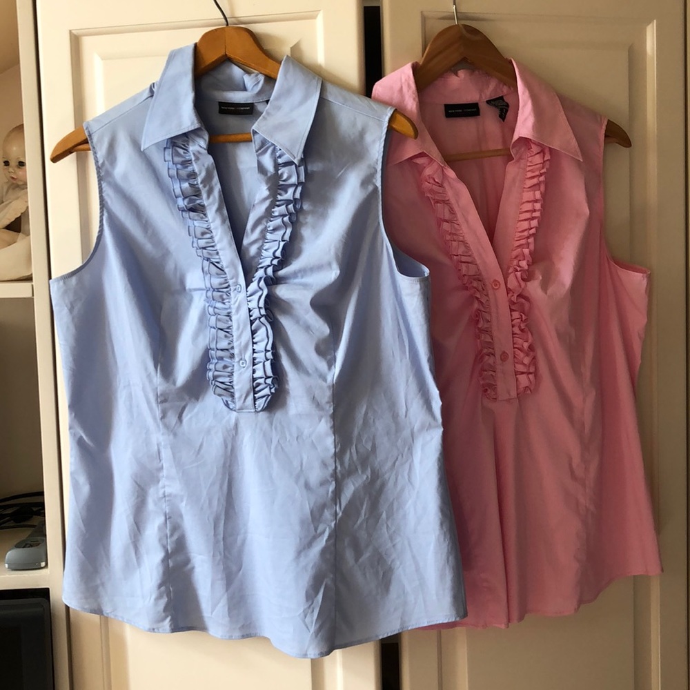 Two sleeveless blouses